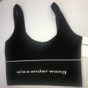 Alexander Wang Black Sports Bra